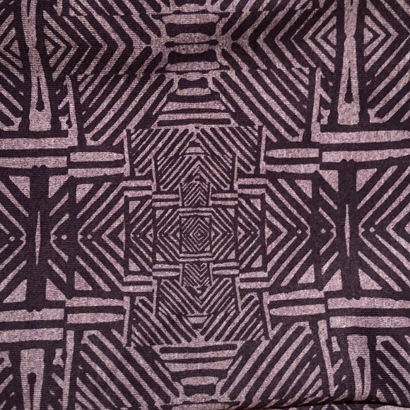 3/4 leggings purple pattern size medium - Picture 2 of 7